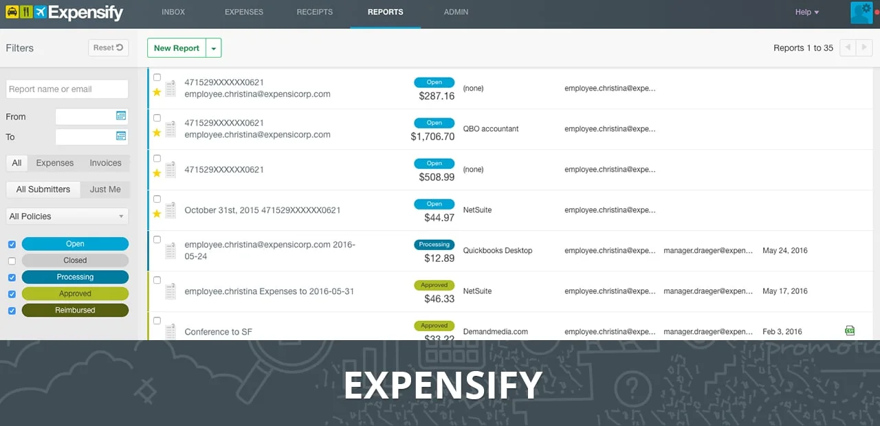 Free Productivity Apps Expensify